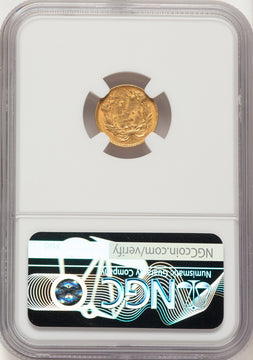1861 G$1 Gold Dollar NGC MS61