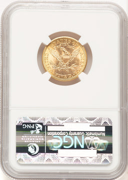 1908 $5 Liberty Liberty Half Eagle NGC MS66 (507604001)