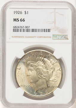 1926 Peace Dollar NGC MS66 (507631010)