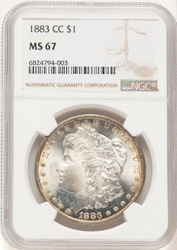 1883-CC Morgan Dollar NGC MS67 (507631037)