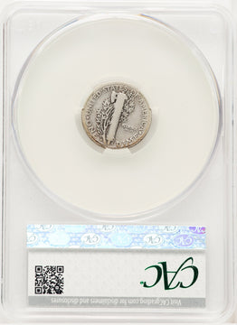 1916-D 10C Mercury Dime CACG Details G4