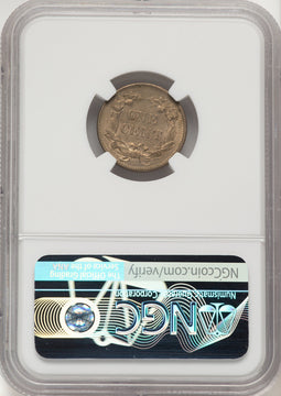 1858 1C SM LETTERS Flying Eagle Cent NGC MS61 (507651002)