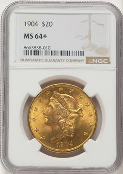 1904 $20 Liberty Liberty Double Eagle NGC MS64+