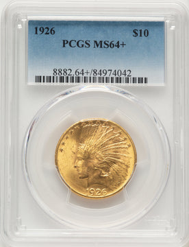 1926 $10 Indian Eagle PCGS MS64+