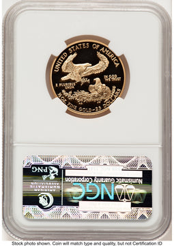 2006-W Proof Gold Eagle 1/2 oz Brown Label NGC PF70