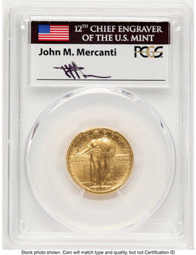 2016-W 25C Standing Liberty 100th Anniversary Gold Centennial FDI John Washington PCGS PR70 Mercanti 2016-W 25C Standing Liberty 100th Anniversary Gold Centennial FDI John Washington PCGS PR70 Mercanti