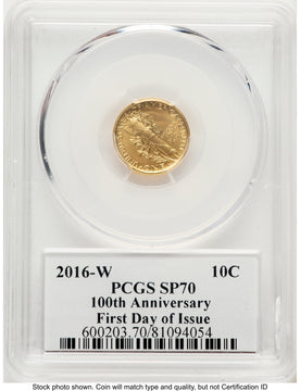 2016-W 10C Mercury Dime 100th Anniversary Gold Centennial FDI John Mercury Dime PCGS MS70 Mercanti 2016-W 10C Mercury Dime 100th Anniversary Gold Centennial FDI John Mercury Dime PCGS MS70 Mercanti