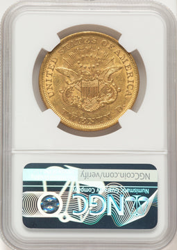 1852 $20 Liberty Double Eagle NGC AU55