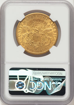 1884-CC $20 Liberty Double Eagle NGC AU50