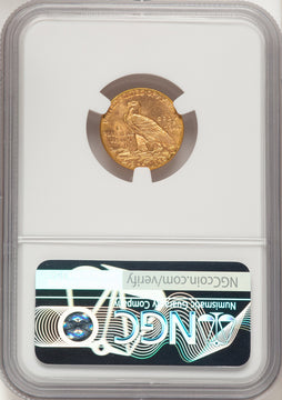 1915 $2.50 Indian Quarter Eagle NGC MS64