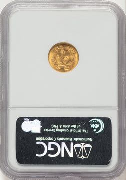 1862 G$1 Gold Dollar NGC MS64