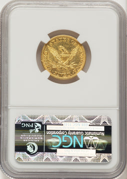 1846 $5 Large Date Liberty Half Eagle NGC MS61