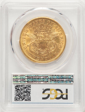 1868-S $20 Liberty Double Eagle PCGS AU55 1868-S $20 Liberty Double Eagle PCGS AU55
