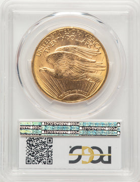 1911-D $20 Saint-Gaudens Double Eagle PCGS MS65+