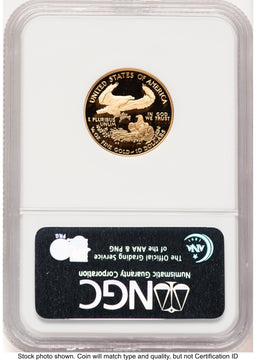 2005-W Proof Gold Eagle 1/4 oz Brown Label NGC PF70 2005-W Proof Gold Eagle 1/4 oz Brown Label NGC PF70