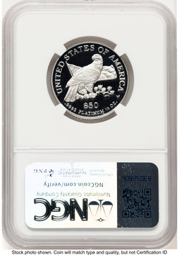 2003-W Proof Platinum Eagle 1/2 oz Brown Label NGC PF70 2003-W Proof Platinum Eagle 1/2 oz Brown Label NGC PF70