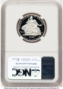 2004-W Proof Platinum Eagle 1/2 oz Brown Label NGC PF70 2004-W Proof Platinum Eagle 1/2 oz Brown Label NGC PF70