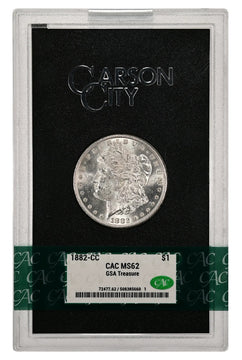 1882-CC $1 GSA Treasure Hoard Morgan Dollar CACG MS62