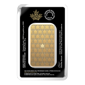50 GRAM GOLD BAR RCM