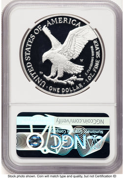 2021-W TY2 Proof Silver Eagle 1 oz 2022 US Mint Releases Mike Castle NGC PF70