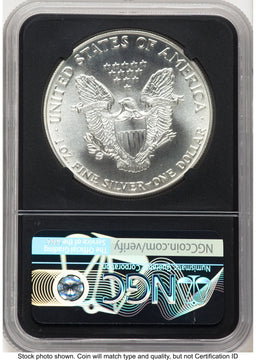 1986 Silver Eagle NGC MS70 Ed Moy