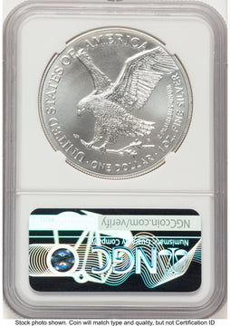 2023 Silver Eagle FDI Trump Label NGC MS70