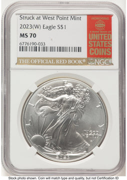 2023-(W) Silver Eagle Red Book NGC MS70