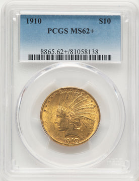 1910 $10 Indian Eagle PCGS MS62+