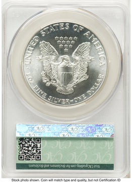 1986-(S) Silver Eagle Early Delivery Ron Drzewucki CACG MS70
