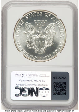1986-(S) Silver Eagle Early Production Kenneth Bressett Red Book From US Mint Sealed Box NGC MS70 1986-(S) Silver Eagle Early Production Kenneth Bressett Red Book From US Mint Sealed Box NGC MS70