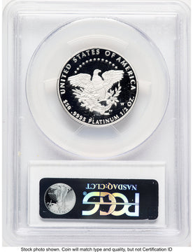 2005-W Proof Platinum Eagle 1/2 oz Blue Gradient PCGS PR70