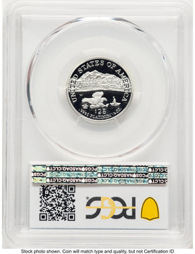 2002-W Proof Platinum Eagle 1/4 oz Blue Gradient PCGS PR70 (520203186)