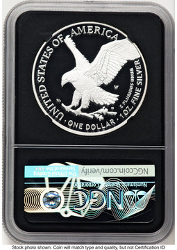 2021-W TY2 Proof Silver Eagle 1 oz FDI NGC PF70 Ed Moy
