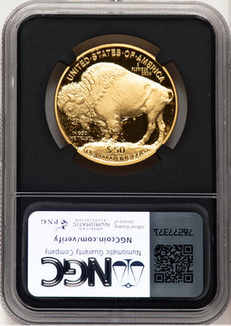 2007-W Proof Gold Buffalo 1 oz Anna Cabral NGC MS70