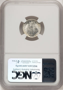 1937-S 10C FB Mercury Dime NGC MS67