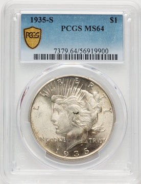 1935-S Peace Dollar PCGS MS64