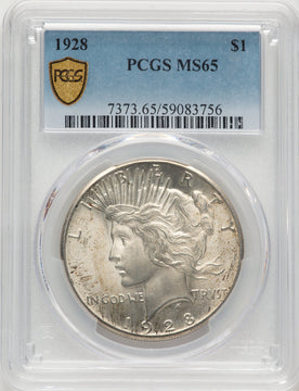 1928 Peace Dollar PCGS MS65