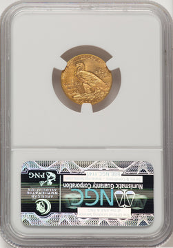 1915 $2.50 Indian Quarter Eagle NGC MS63 (521326002)