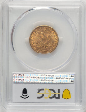 1890-CC $5 Liberty Half Eagle PCGS MS61