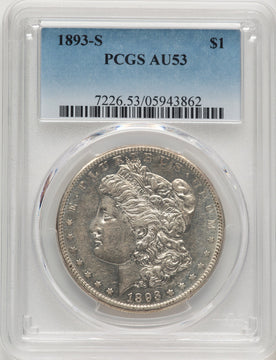 1893-S Morgan Dollar PCGS AU53