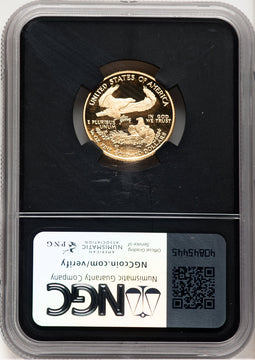 2007-W Proof Gold Eagle 1/4 oz Anna Cabral Prestige Treasurer Series NGC PF70