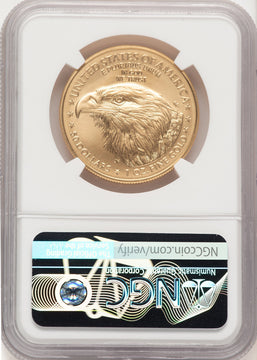 2021-W TY2 Burnished Gold Eagle 1 oz ER David Ryder NGC MS70