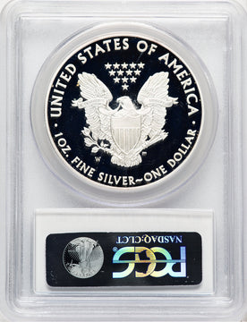 2008-W Proof Silver Eagle 1 oz Blue Gradient PCGS PR70