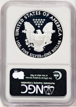 2008-W Proof Silver Eagle 1 oz Brown Label NGC PF70
