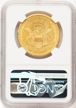 1857-S $20 Liberty Double Eagle NGC AU53 (521657024)