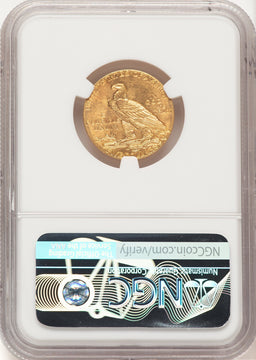 1909 $5 Indian Half Eagle NGC MS64 (521661002)
