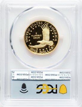 2025-W Proof Gold Sacagawea 25th Anniversary FDI Flag PCGS PR70