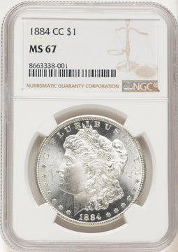 1884-CC Morgan Dollar NGC MS67 (521834031)