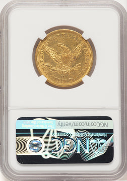 1844-O $10 Liberty Eagle Details NGC AU50