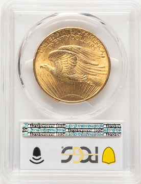 1908 $20 NO MOTTO Saint-Gaudens Double Eagle PCGS MS65+ (521987123)